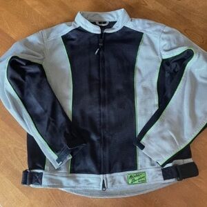 Mesh Jacket with Green Highlights